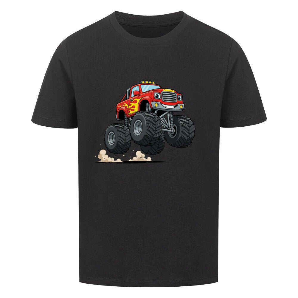 Kinder Premium Bio Baumwolle Shirt - Monstertruck - KinderMode Shop super angenehm Online Kaufen Bestellen Deutschland
