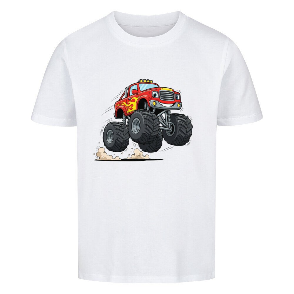 Kinder Premium Bio Baumwolle Shirt - Monstertruck - KinderMode Shop super angenehm Online Kaufen Bestellen Deutschland