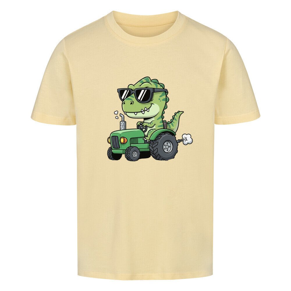Kinder Premium Bio Baumwolle T-Shirt - Dino, Traktor - KinderMode Shop super angenehm Online Kaufen Bestellen Deutschland