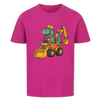 Kinder Premium Organic Baumwolle T-Shirt - Dino auf Bagger online bestellen kaufen