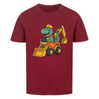 Kinder Premium Organic Baumwolle T-Shirt - Dino auf Bagger online bestellen kaufen