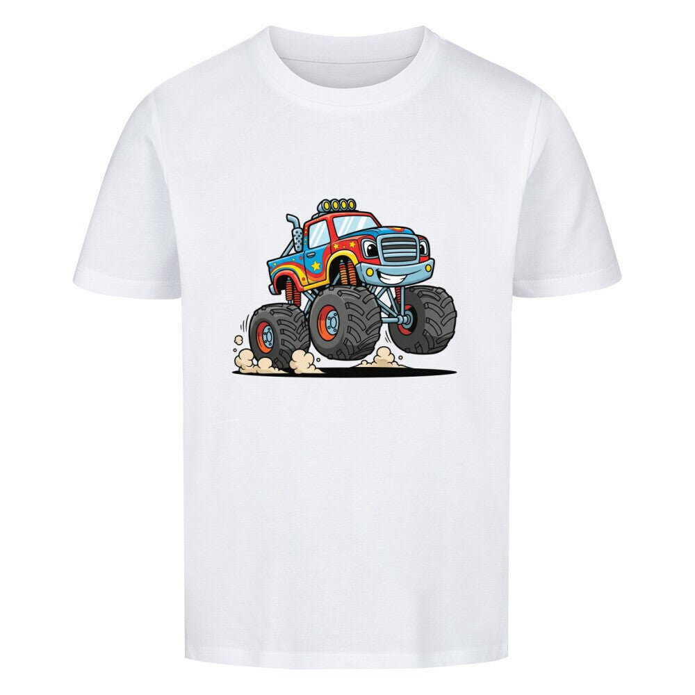 Kinder Premium Organic T-Shirt - Jungs Monstertruck - KinderMode Shop super angenehm Online Kaufen Bestellen Deutschland
