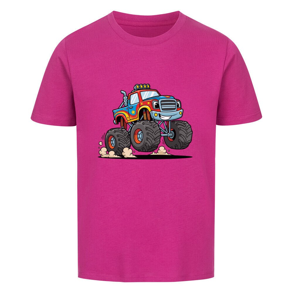 Kinder Premium Organic T-Shirt - Jungs Monstertruck - KinderMode Shop super angenehm Online Kaufen Bestellen Deutschland