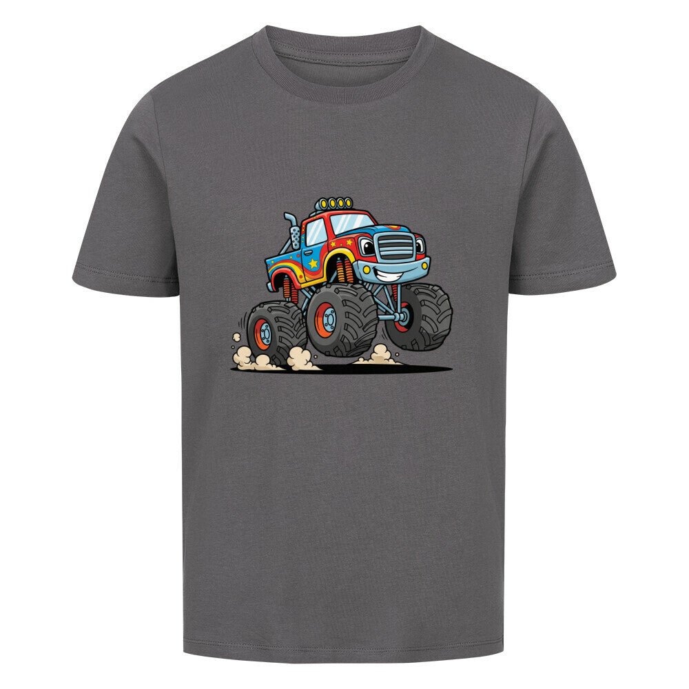Kinder Premium Organic T-Shirt - Jungs Monstertruck - KinderMode Shop super angenehm Online Kaufen Bestellen Deutschland