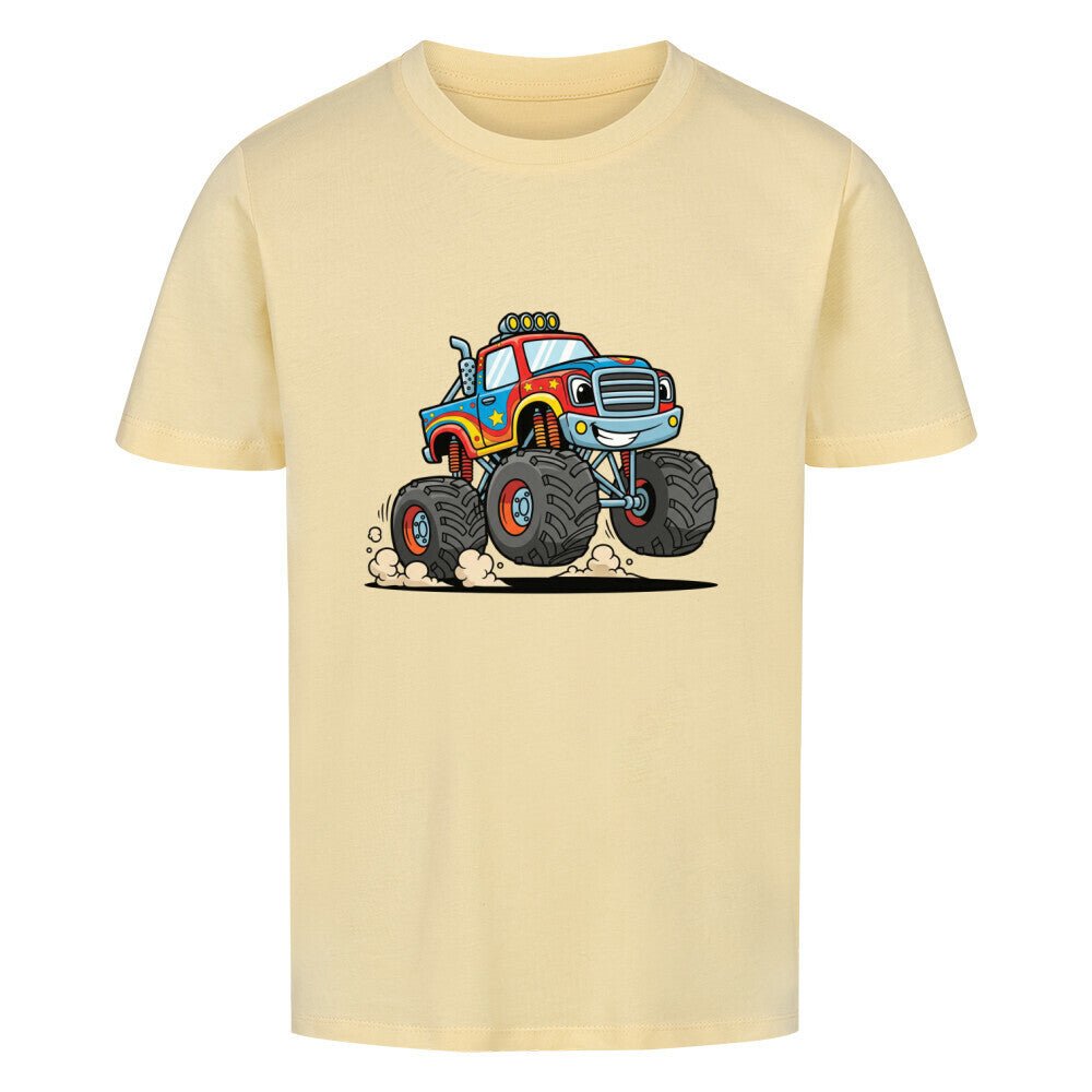 Kinder Premium Organic T-Shirt - Jungs Monstertruck - KinderMode Shop super angenehm Online Kaufen Bestellen Deutschland