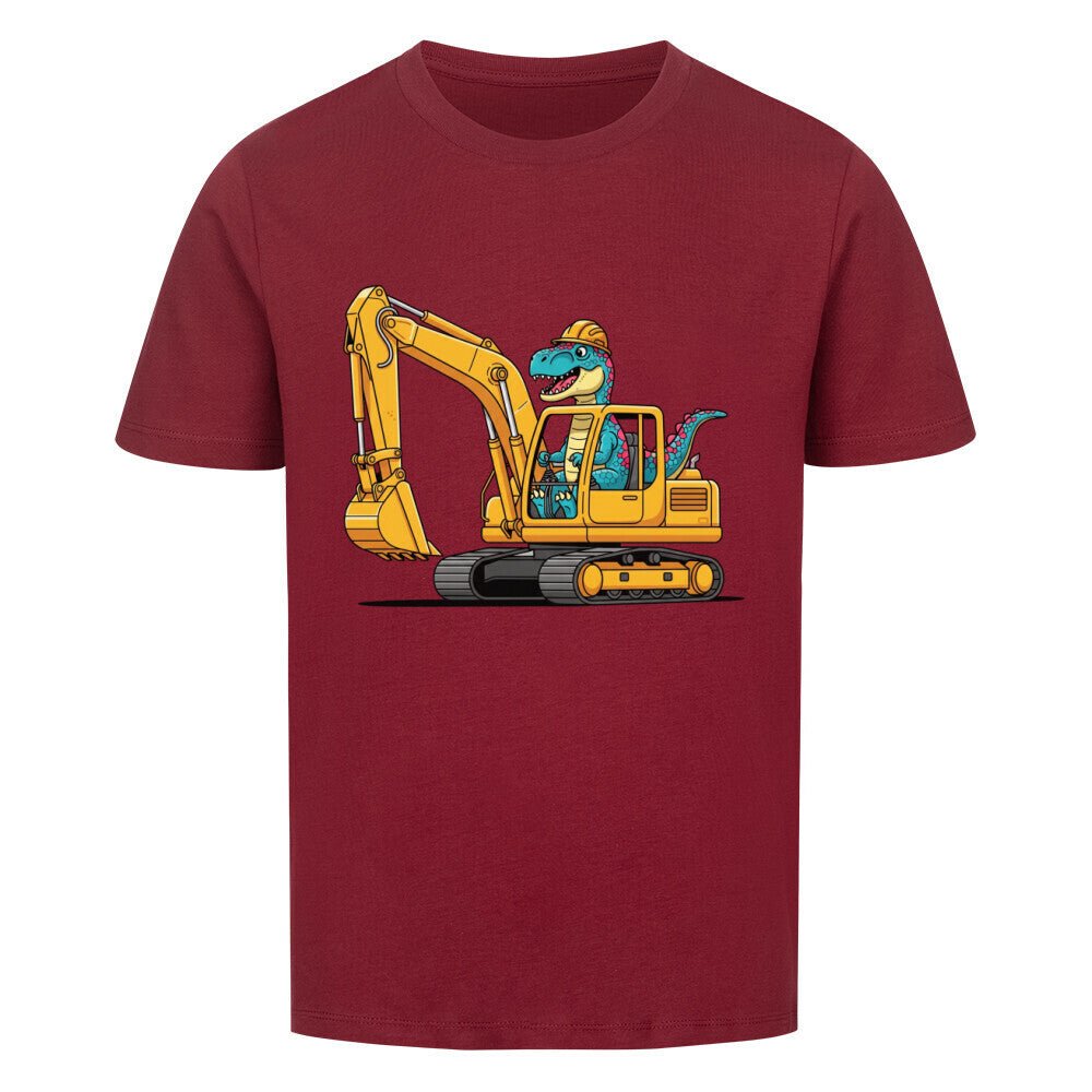 Kinder Premium T-Shirt - Dinosaurier mit Bagger online bestellen kaufen