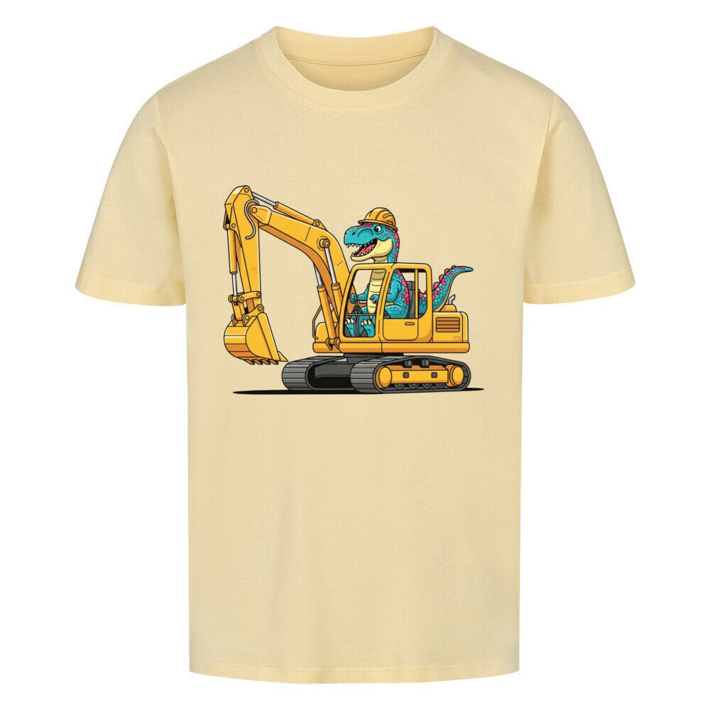 Kinder Premium T-Shirt - Dinosaurier mit Bagger online bestellen kaufen