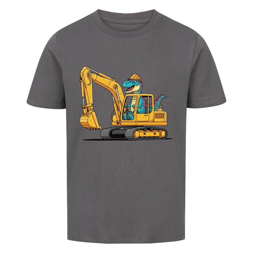 Kinder Premium T-Shirt - Dinosaurier mit Bagger online bestellen kaufen