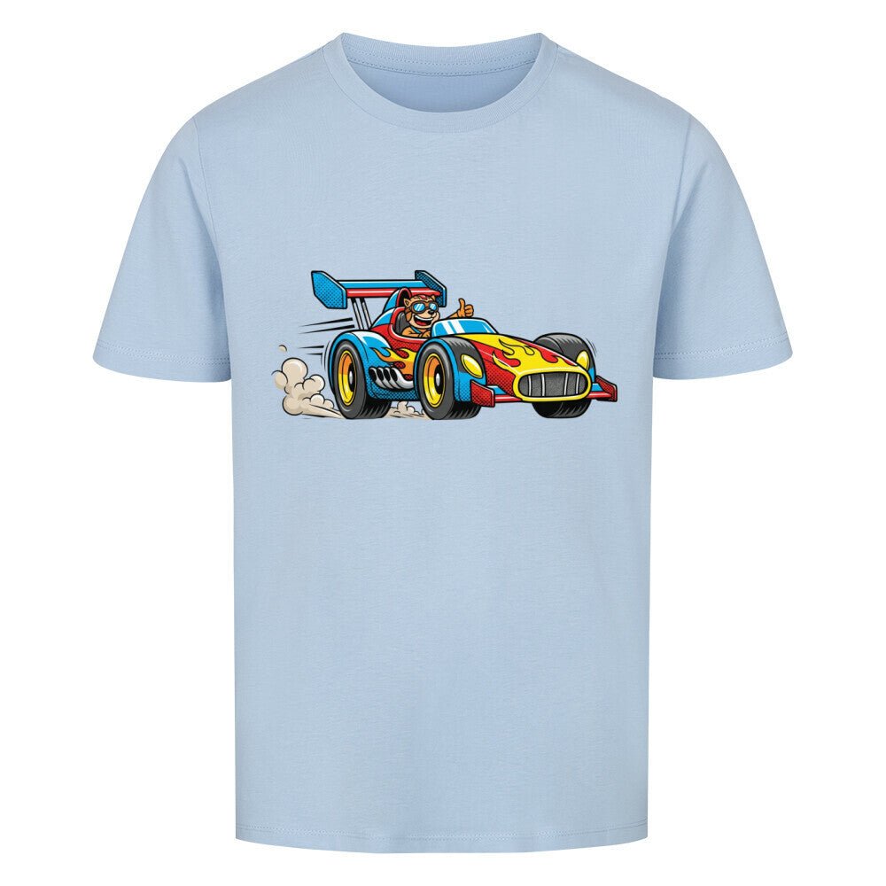 Kinder Rennwagen T-Shirt - Bio Baumwolle - KinderMode Shop super angenehm Online Kaufen Bestellen Deutschland