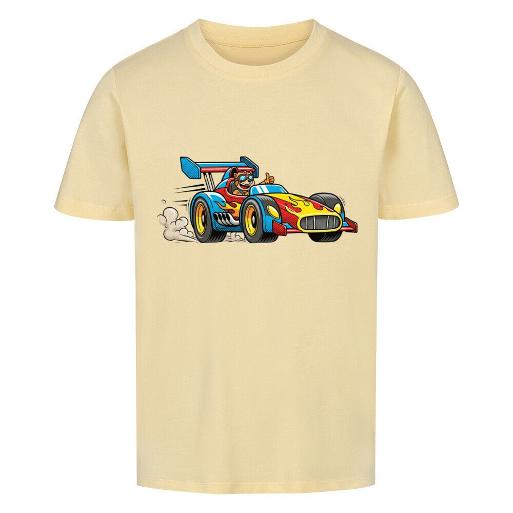 Kinder Rennwagen T-Shirt - Bio Baumwolle - KinderMode Shop super angenehm Online Kaufen Bestellen Deutschland