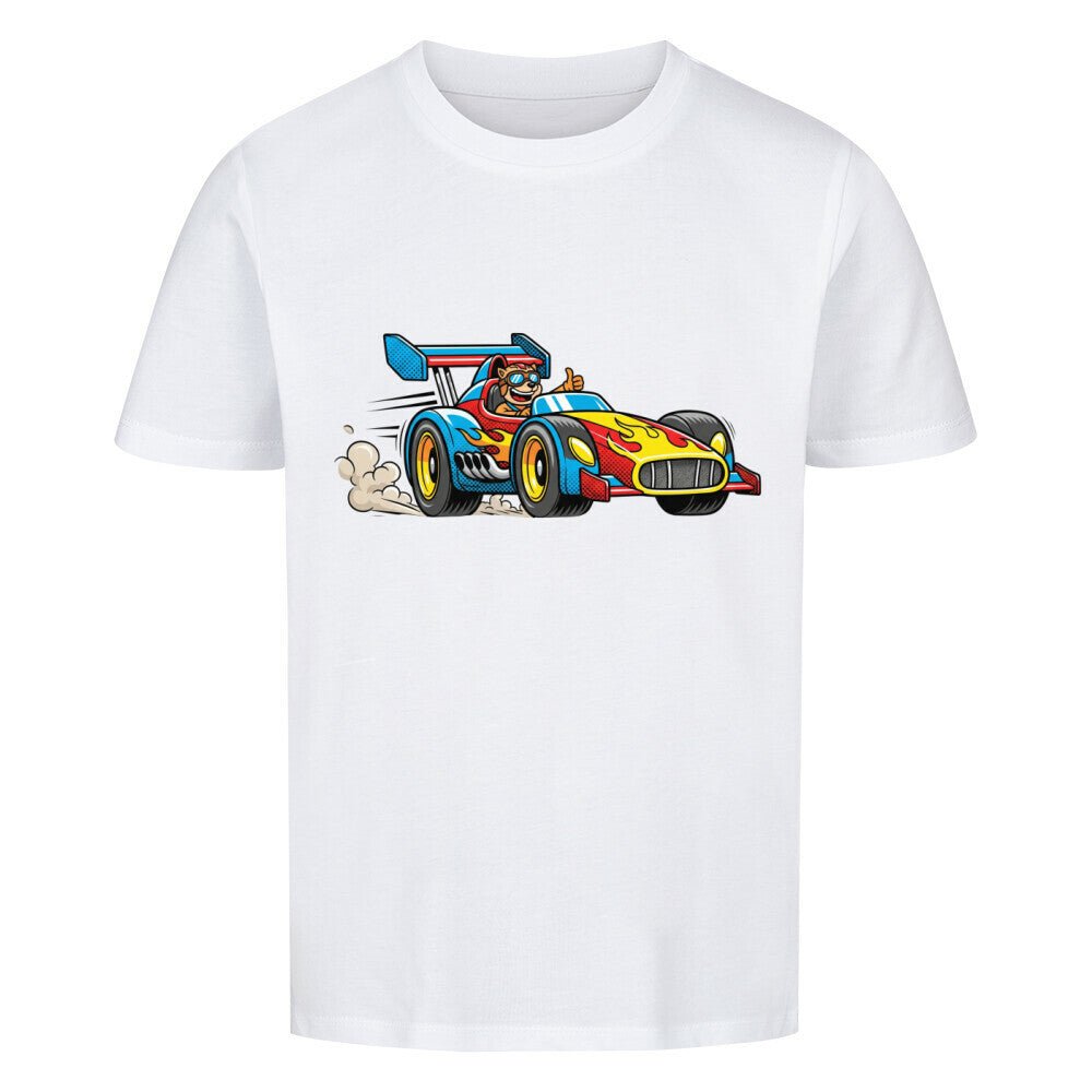 Kinder Rennwagen T-Shirt - Bio Baumwolle - KinderMode Shop super angenehm Online Kaufen Bestellen Deutschland