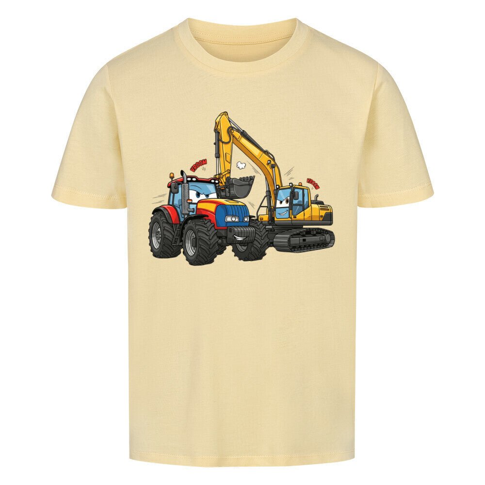 Kinder Shirt mit Traktor und Bagger Motiv online bestellen kaufen