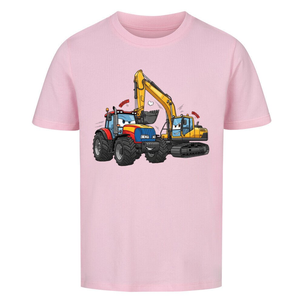 Kinder Shirt mit Traktor und Bagger Motiv online bestellen kaufen