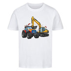 Kinder Shirt mit Traktor und Bagger Motiv online bestellen kaufen