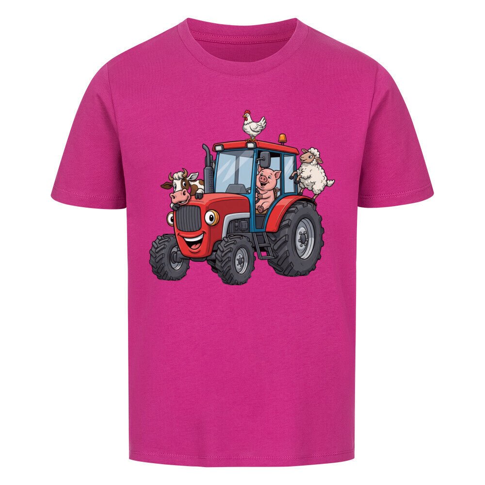 Kinder Shirt mit Traktor und Bauernhoftiere Motiv online bestellen kaufen