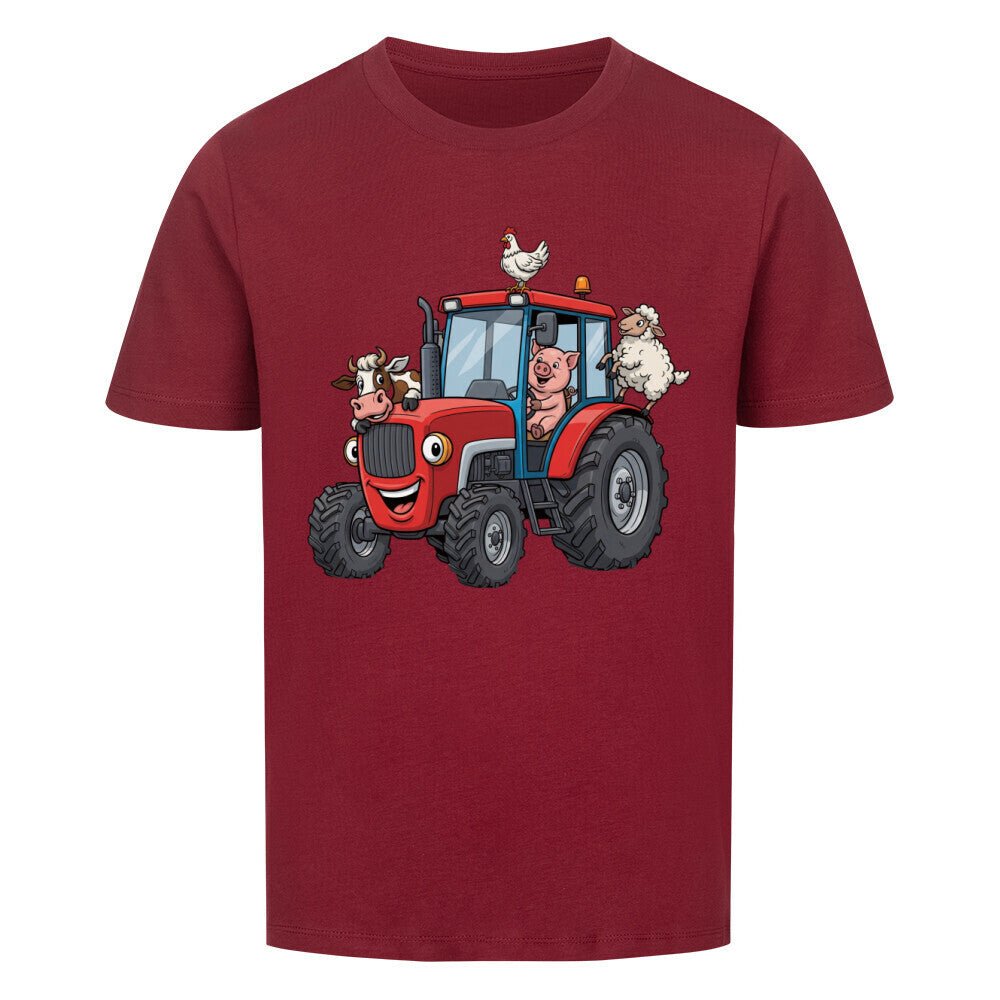 Kinder Shirt mit Traktor und Bauernhoftiere Motiv online bestellen kaufen