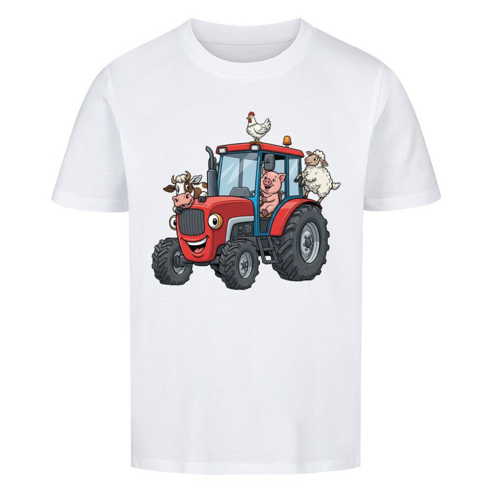 Kinder Shirt mit Traktor und Bauernhoftiere Motiv online bestellen kaufen