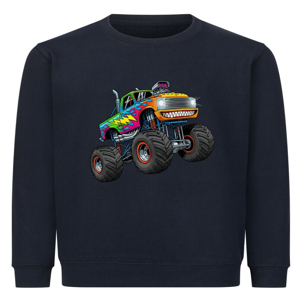 Kinder Sweatshirt Pullover - Monstertruck - KinderMode Shop super angenehm Online Kaufen Bestellen Deutschland
