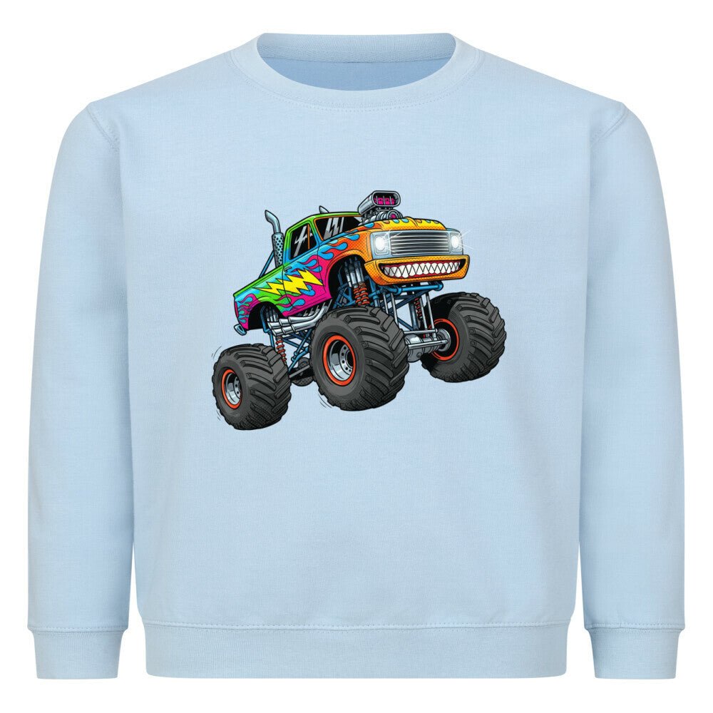 Kinder Sweatshirt Pullover - Monstertruck - KinderMode Shop super angenehm Online Kaufen Bestellen Deutschland