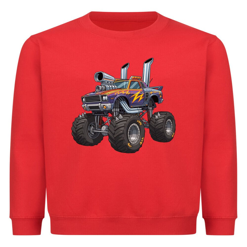Kinder Sweatshirt Pullover - Monstertruck - KinderMode Shop super angenehm Online Kaufen Bestellen Deutschland