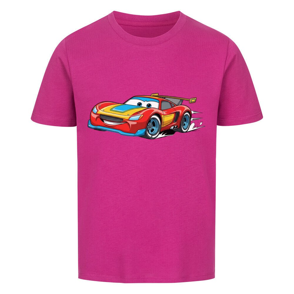 Kinder T-Shirt - Baumwolle - Rennwagen - KinderMode Shop super angenehm Online Kaufen Bestellen Deutschland