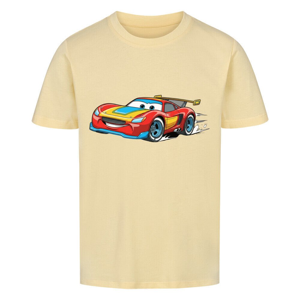 Kinder T-Shirt - Baumwolle - Rennwagen - KinderMode Shop super angenehm Online Kaufen Bestellen Deutschland