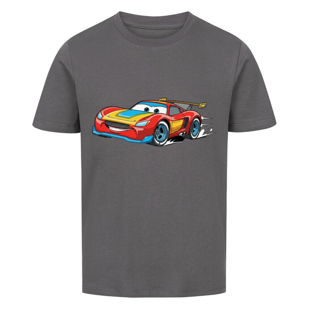 Kinder T-Shirt - Baumwolle - Rennwagen - KinderMode Shop super angenehm Online Kaufen Bestellen Deutschland