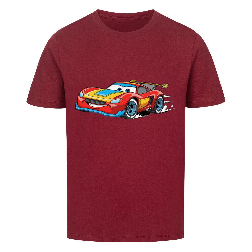 Kinder T-Shirt - Baumwolle - Rennwagen - KinderMode Shop super angenehm Online Kaufen Bestellen Deutschland