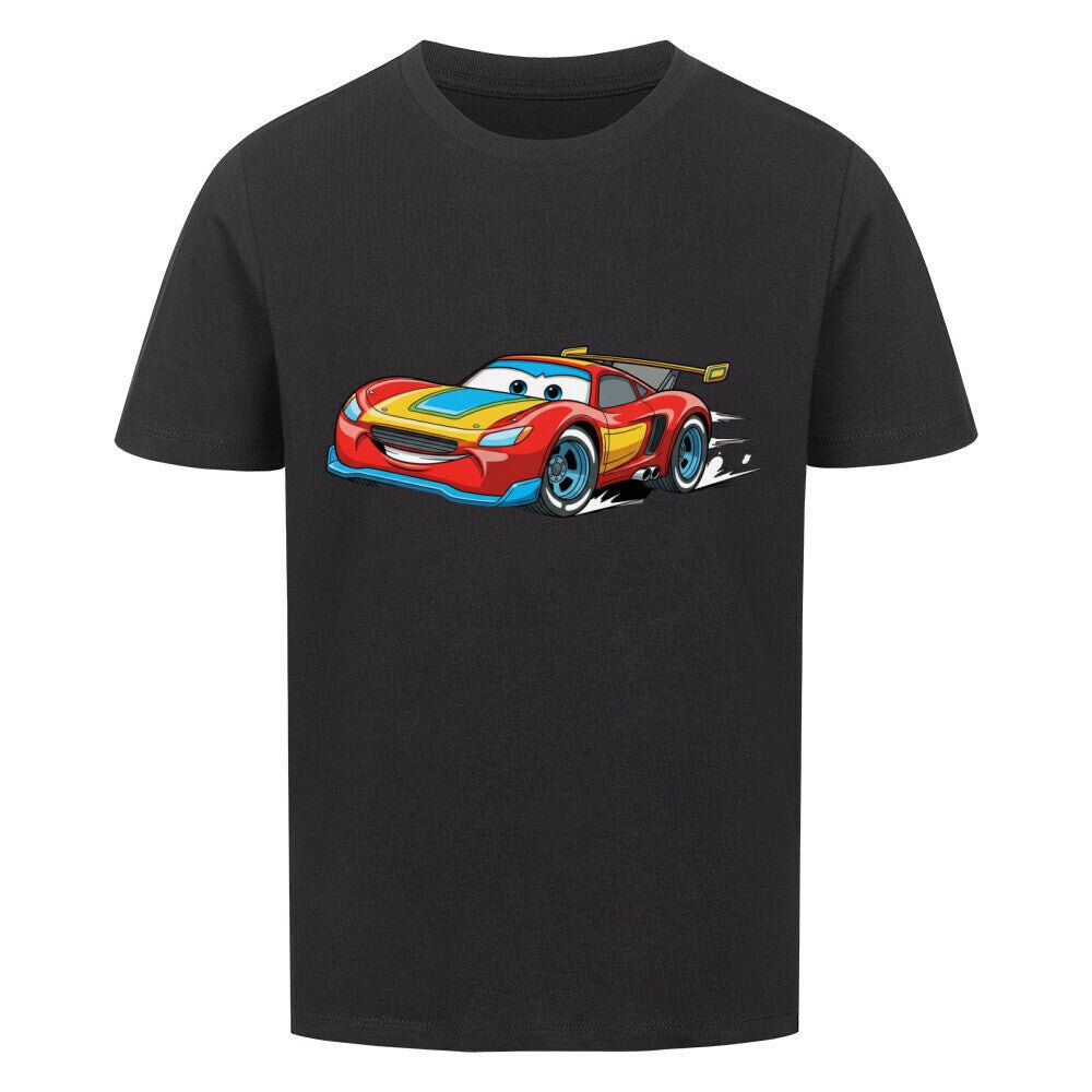 Kinder T-Shirt - Baumwolle - Rennwagen - KinderMode Shop super angenehm Online Kaufen Bestellen Deutschland