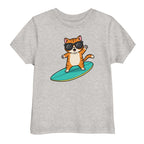 Kinder T-Shirt - Coole Katze, Surfboard online bestellen kaufen