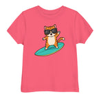Kinder T-Shirt - Coole Katze, Surfboard online bestellen kaufen