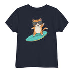 Kinder T-Shirt - Coole Katze, Surfboard online bestellen kaufen
