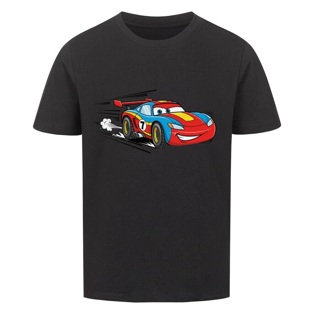 Kinder T-Shirt - Cooler Rennwagen - Bio Baumwolle - KinderMode Shop super angenehm Online Kaufen Bestellen Deutschland