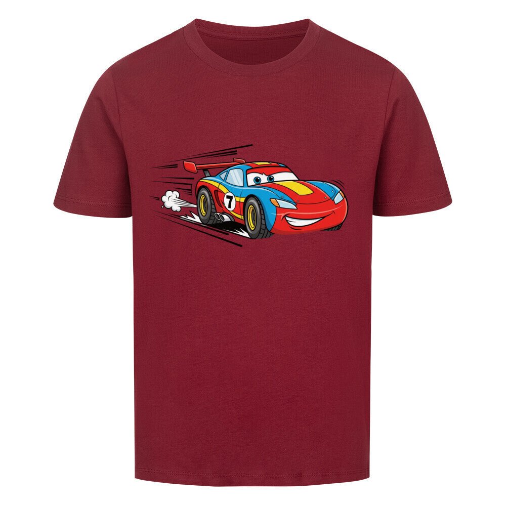 Kinder T-Shirt - Cooler Rennwagen - Bio Baumwolle - KinderMode Shop super angenehm Online Kaufen Bestellen Deutschland