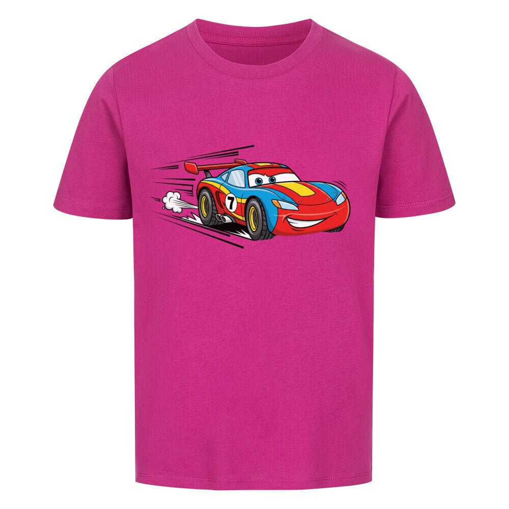 Kinder T-Shirt - Cooler Rennwagen - Bio Baumwolle - KinderMode Shop super angenehm Online Kaufen Bestellen Deutschland