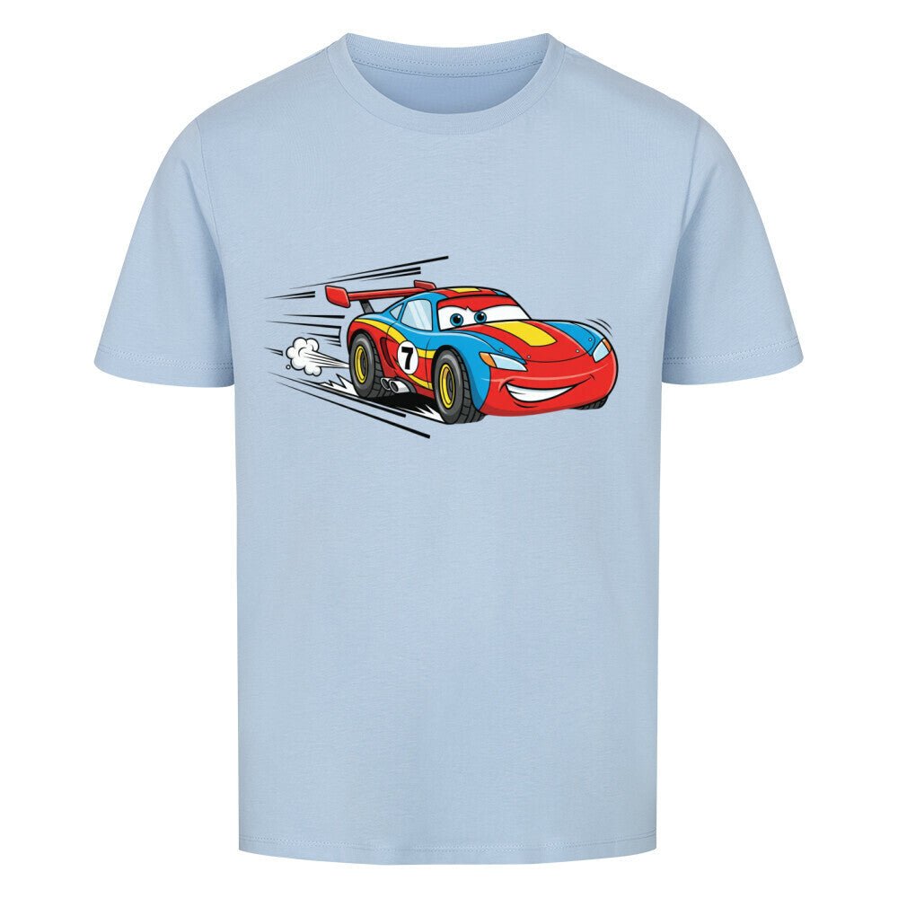 Kinder T-Shirt - Cooler Rennwagen - Bio Baumwolle - KinderMode Shop super angenehm Online Kaufen Bestellen Deutschland