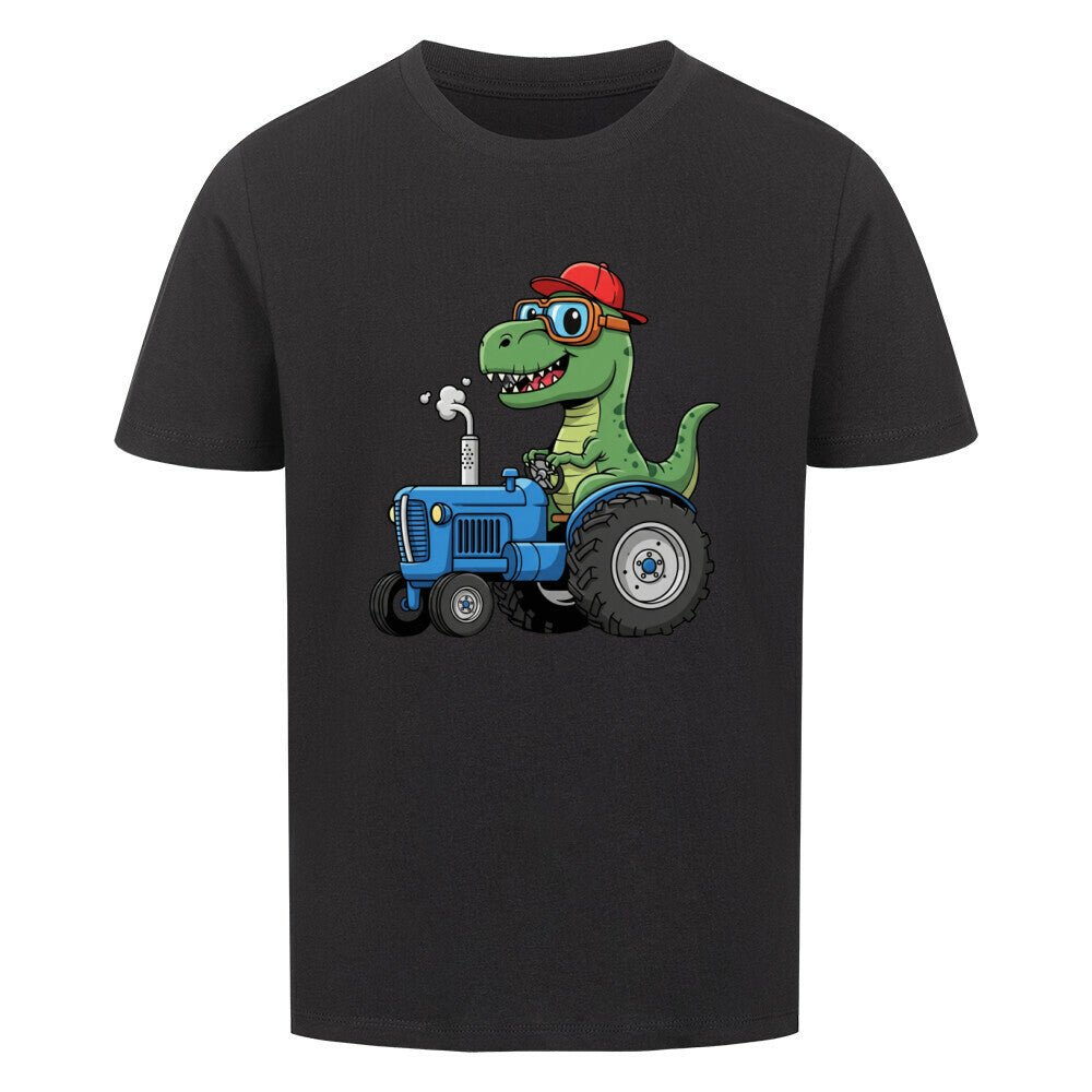 Kinder T-Shirt - Dino auf einem Traktor Motiv online bestellen kaufen