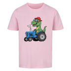 Kinder T-Shirt - Dino auf einem Traktor Motiv online bestellen kaufen