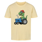 Kinder T-Shirt - Dino auf einem Traktor Motiv online bestellen kaufen