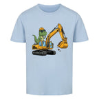 Bagger Dino Motiv Baustelle - Premium Kinder T-Shirt Bio-Baumwolle
hell blau