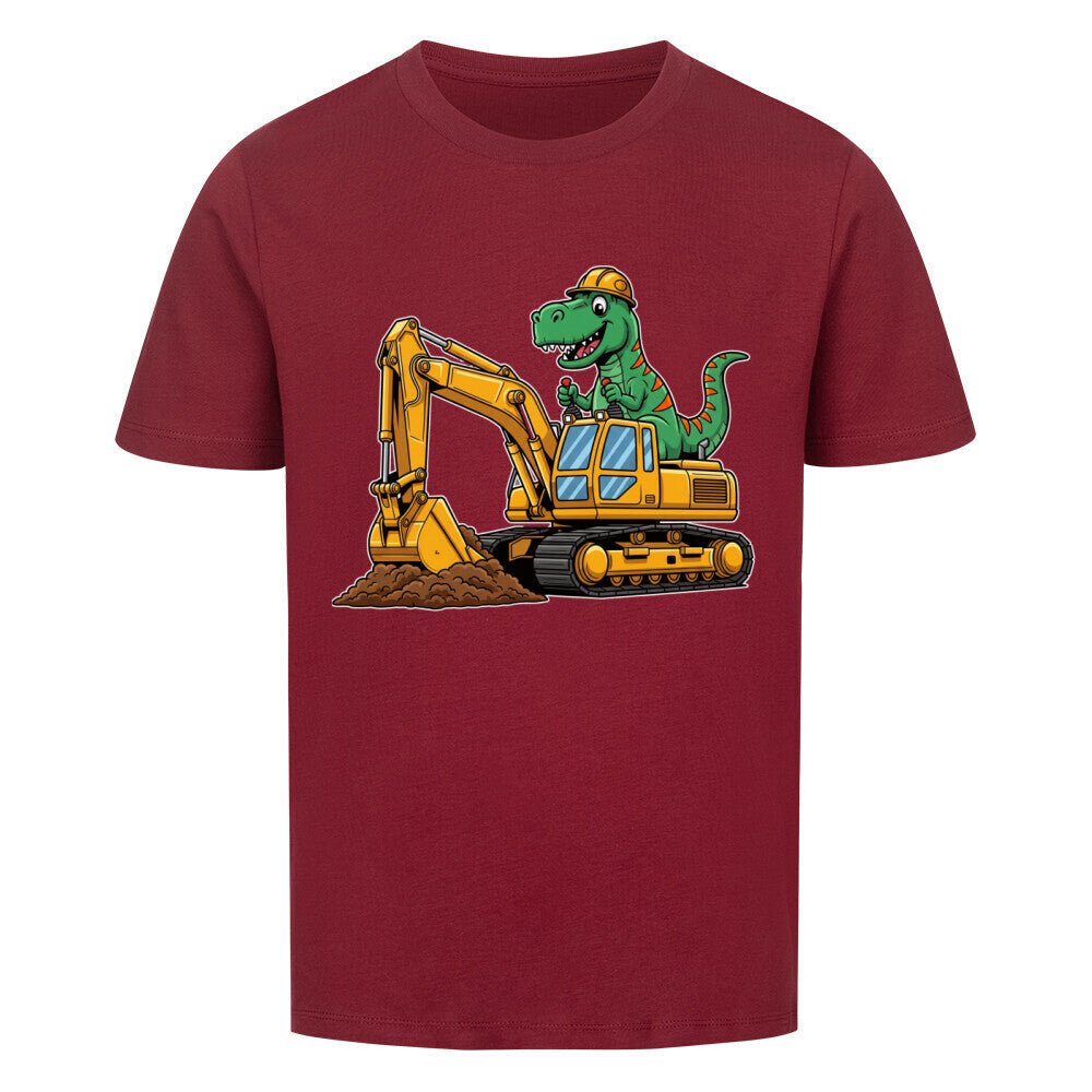 Kinder T-Shirt - Dino mit Bagger Motiv online bestellen kaufen