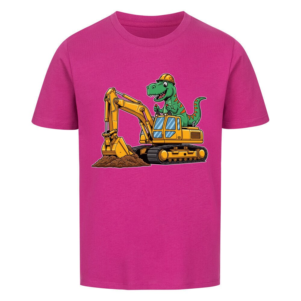 Kinder T-Shirt - Dino mit Bagger Motiv online bestellen kaufen