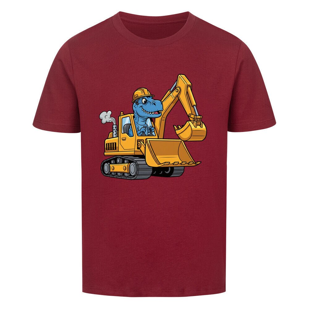Kinder T-Shirt - Dino mit Bagger Motiv online bestellen kaufen