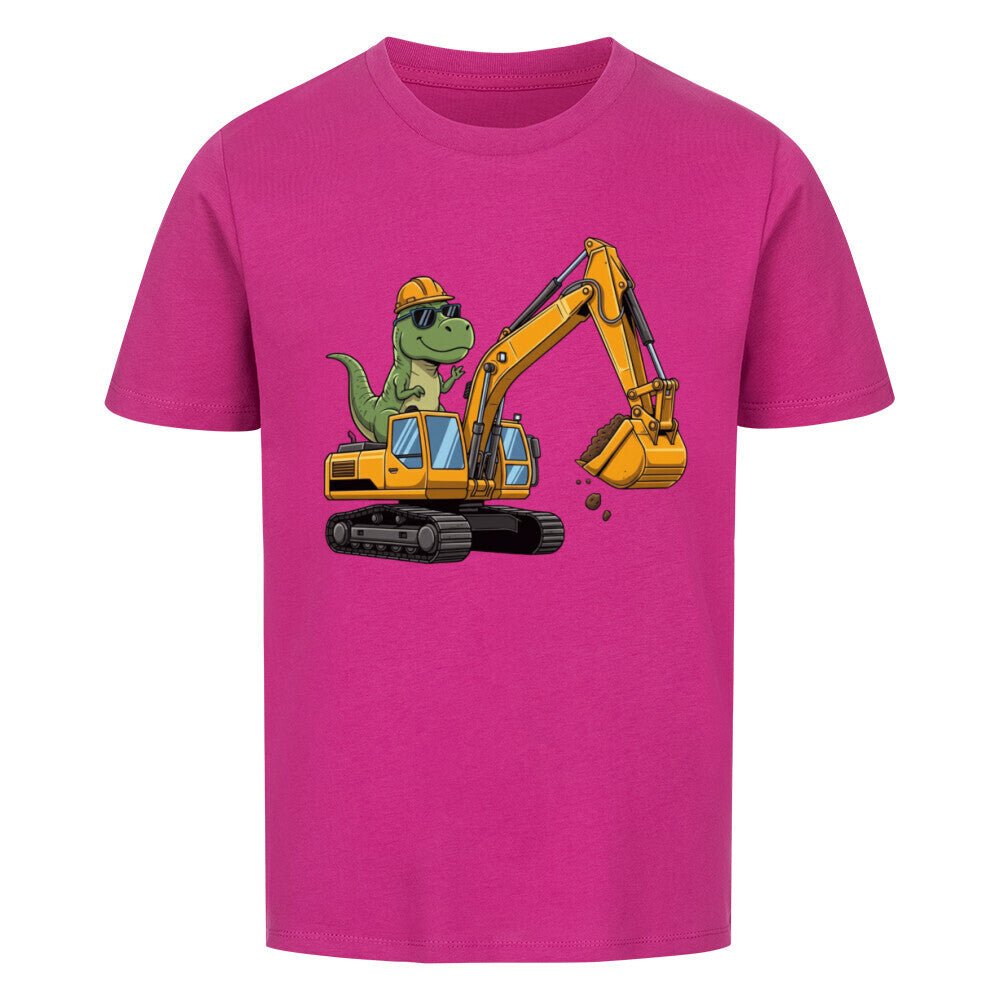 Kinder T-Shirt - Dino mit Bagger Motiv online bestellen kaufen