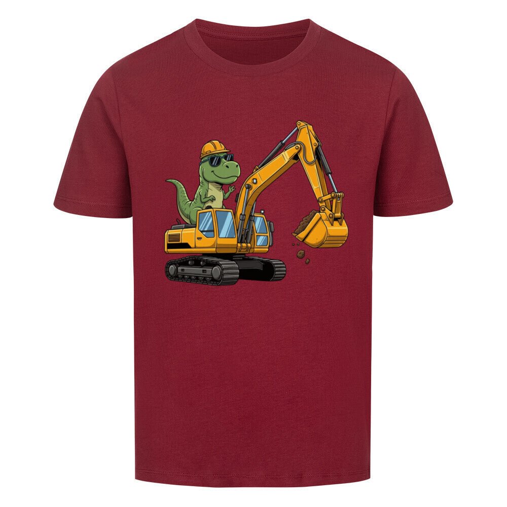Kinder T-Shirt - Dino mit Bagger Motiv online bestellen kaufen