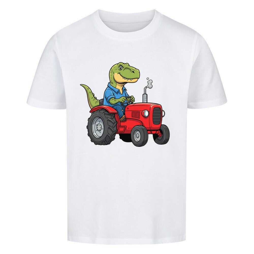 Kinder T-Shirt - Dino mit Traktor Motiv online bestellen kaufen