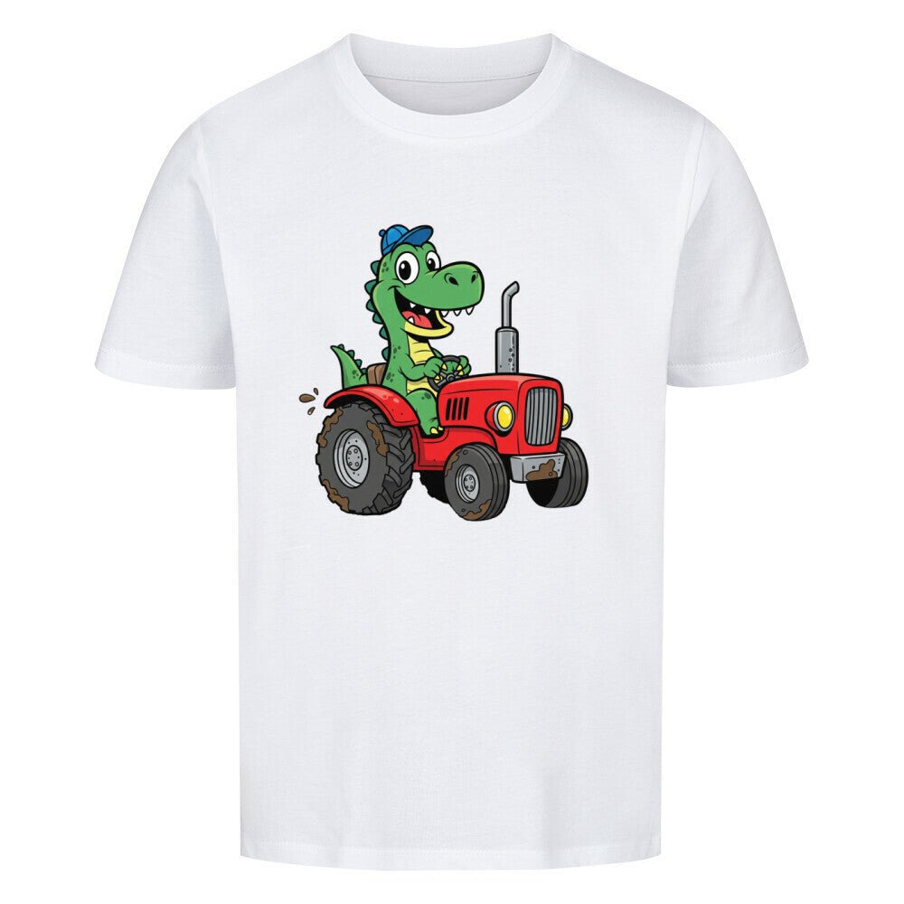 Kinder T-Shirt - Dino mit Traktor online bestellen kaufen