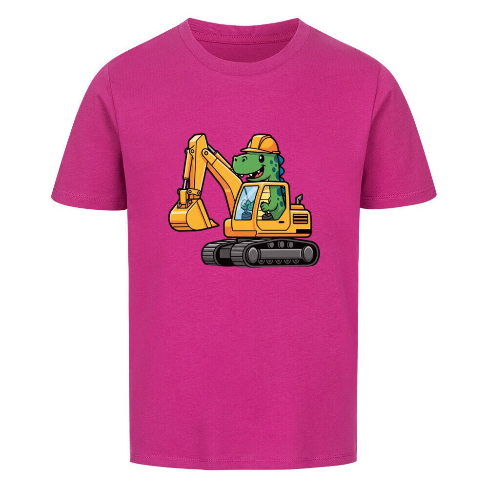 Kinder T-Shirt - Dinosaurier mit Bagger online bestellen kaufen