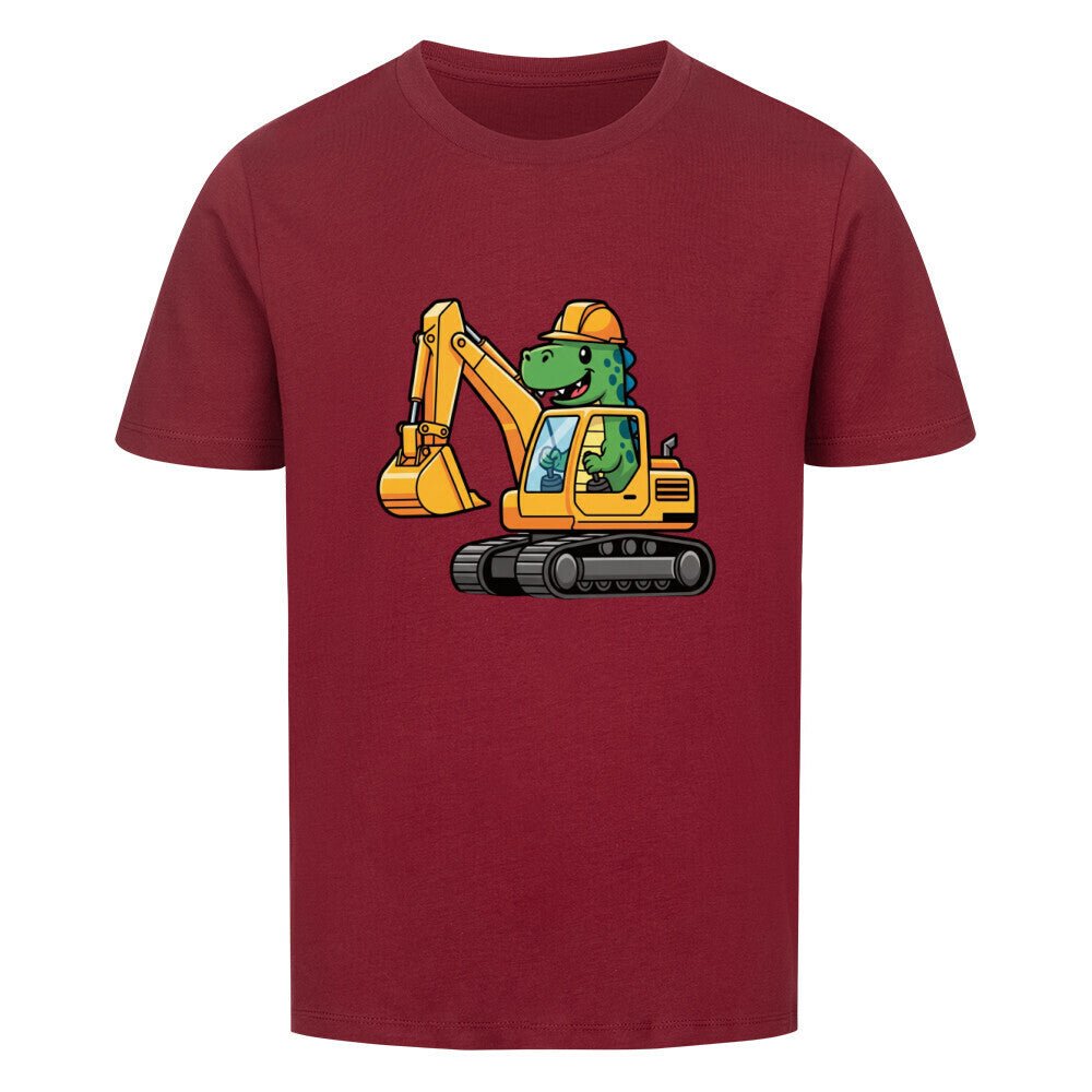 Kinder T-Shirt - Dinosaurier mit Bagger online bestellen kaufen