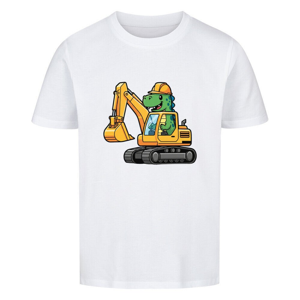 Kinder T-Shirt - Dinosaurier mit Bagger online bestellen kaufen